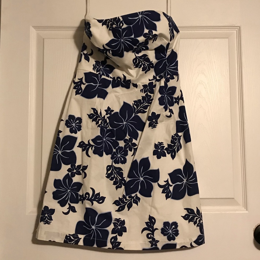 Sexy Floral Strapless Dress